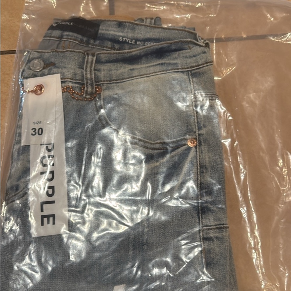 Purple Men's Light Blue Skinny Jeans